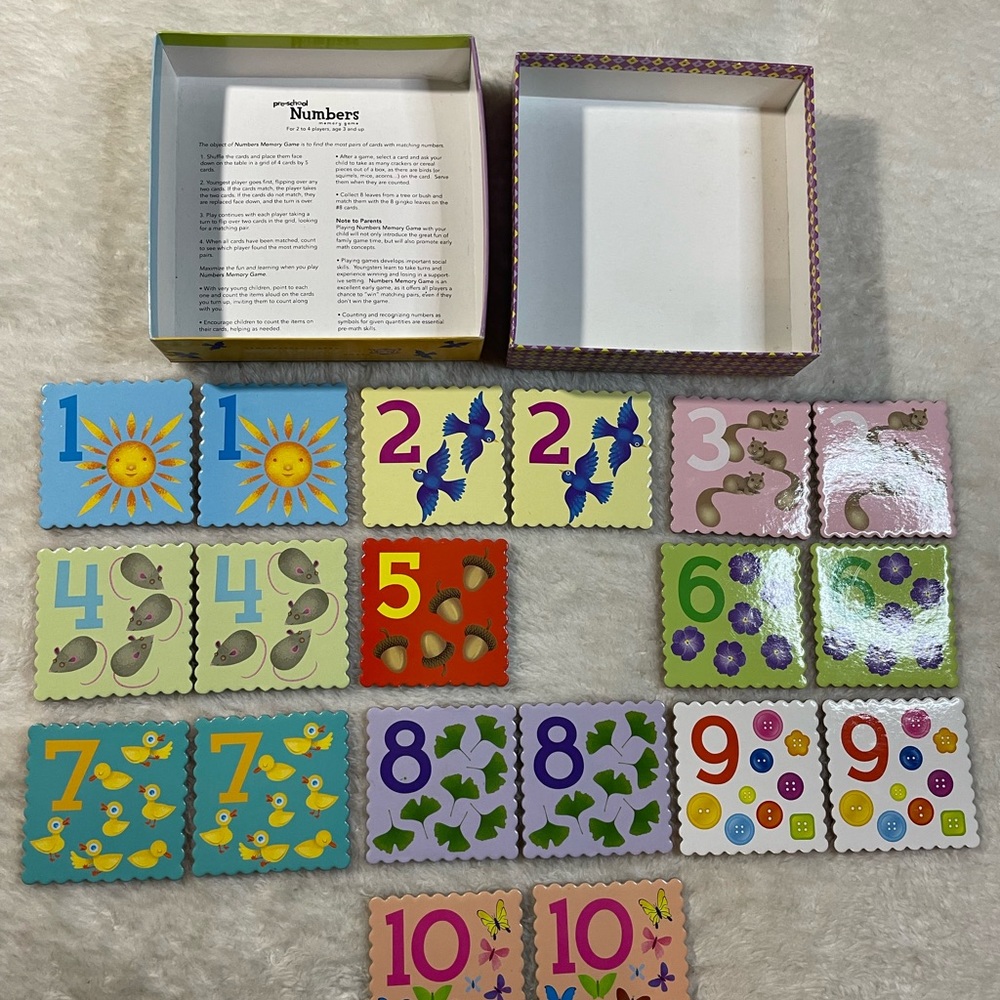 Pre- School Numbers Memory Game - Picture 2 of 8